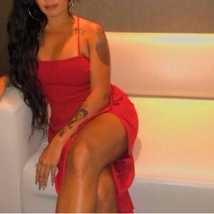 Windsor Elegant Red Strapless Dress